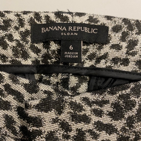 Banana Republic Sloan Snow Leopard Pant Metallic 6 - Picture 3 of 6